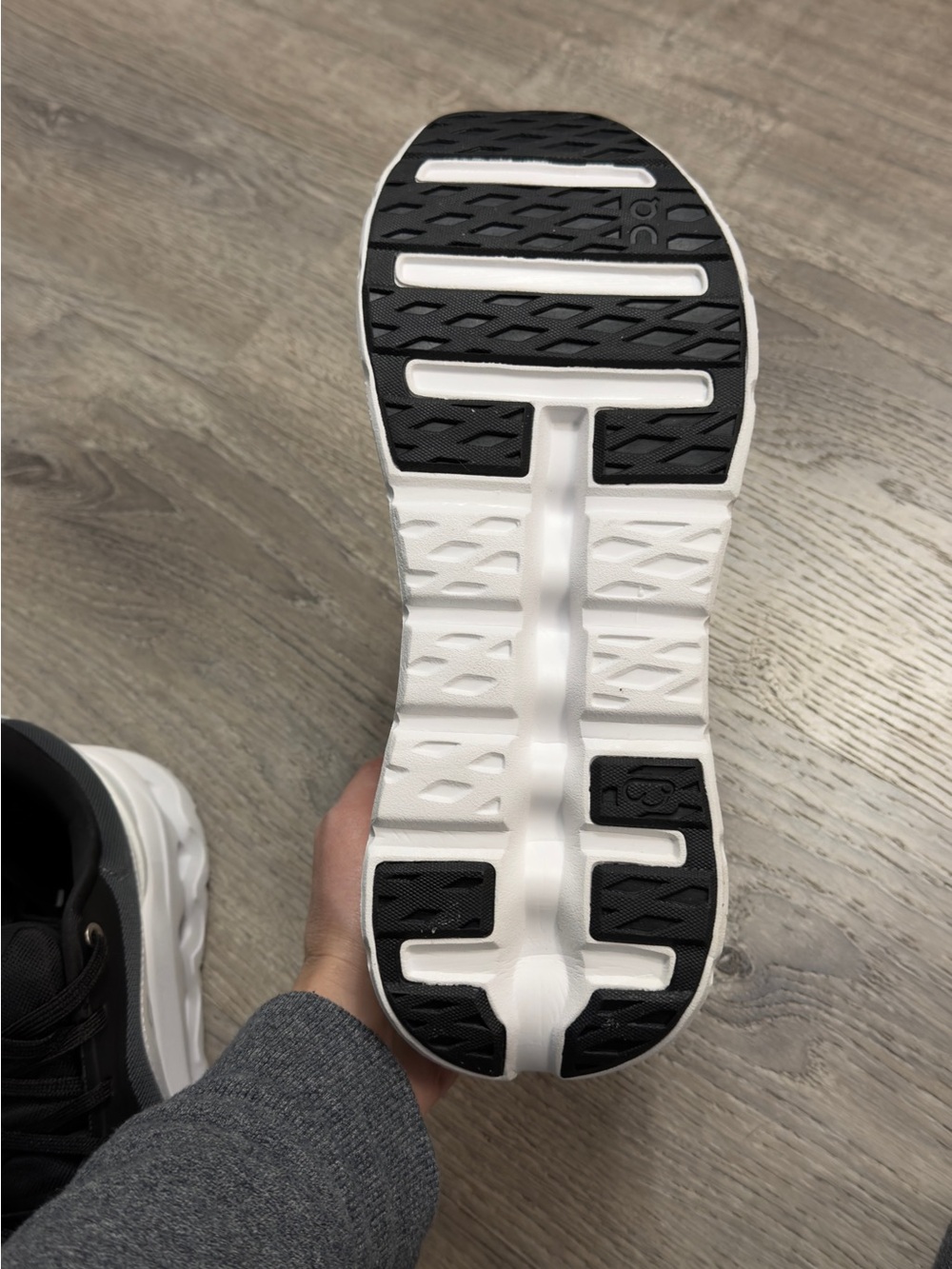 On Loewe Cloudilt Men's Black & White Athletic Sneakers 10.5 - Picture 6 of 8